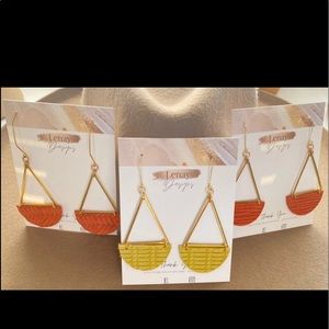 Earrings/leather earrings / jewelry / handmade